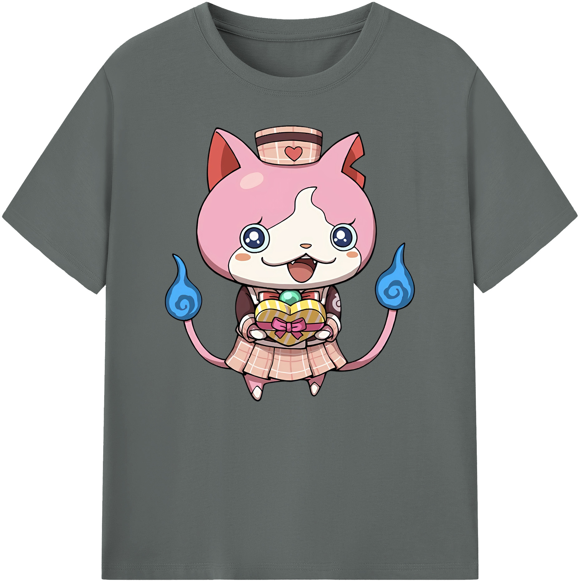 （画像用） 妖怪ウォッチ Yo-kai Watch 綿100％ メンズ半袖Tシャツ｜肌触りやわらか＆通気性